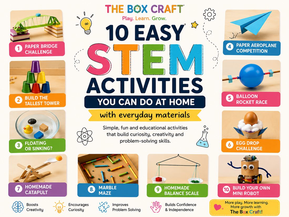 10 Easy STEM Activities You Can Do at Home with Everyday Materials