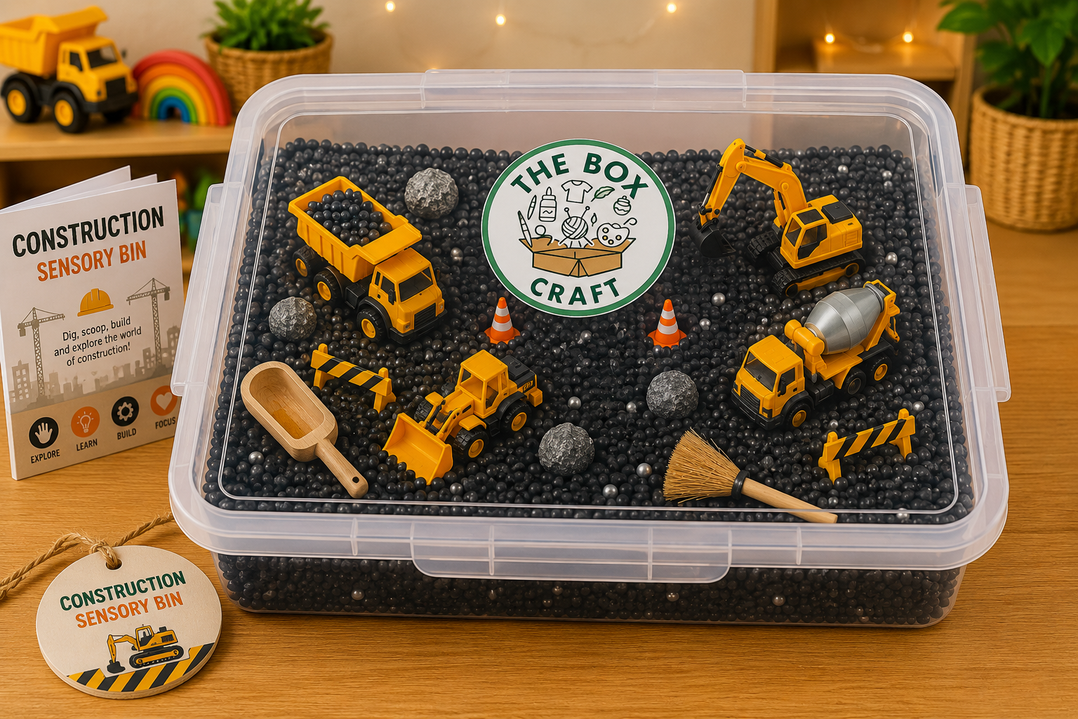 Construction Themed Sensory Box