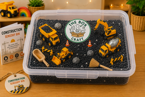 Construction Themed Sensory Box