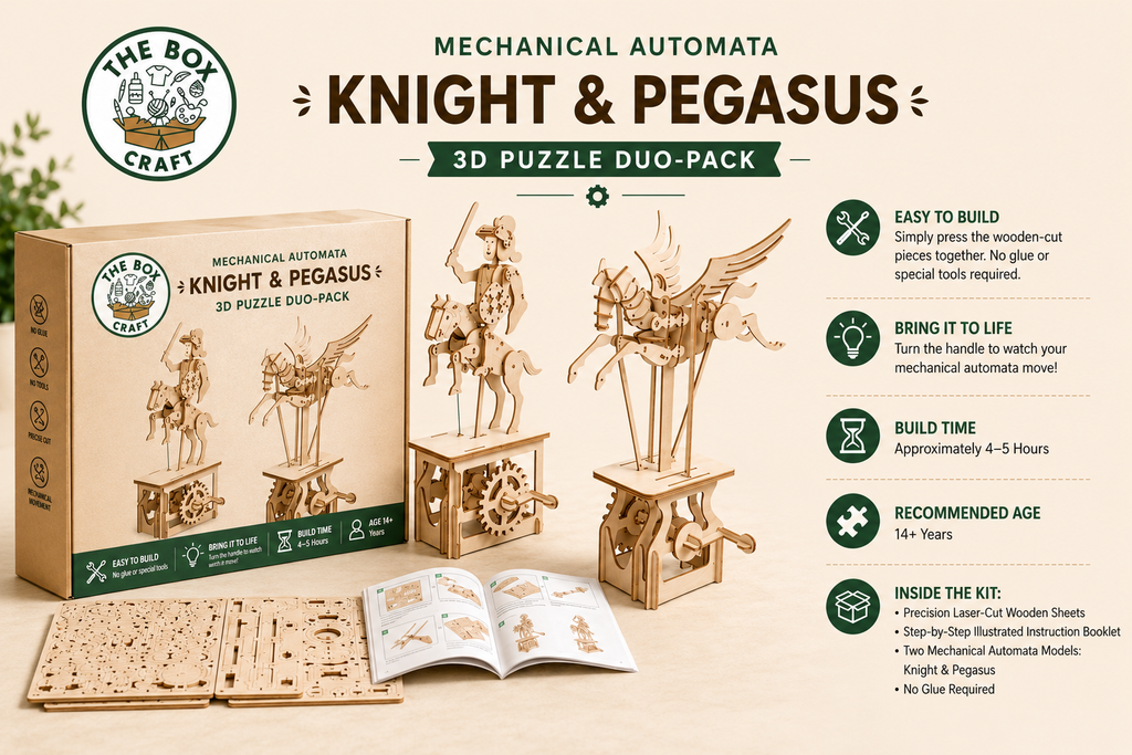 3D Mechanical Automata Kit: Knight & Pegasus