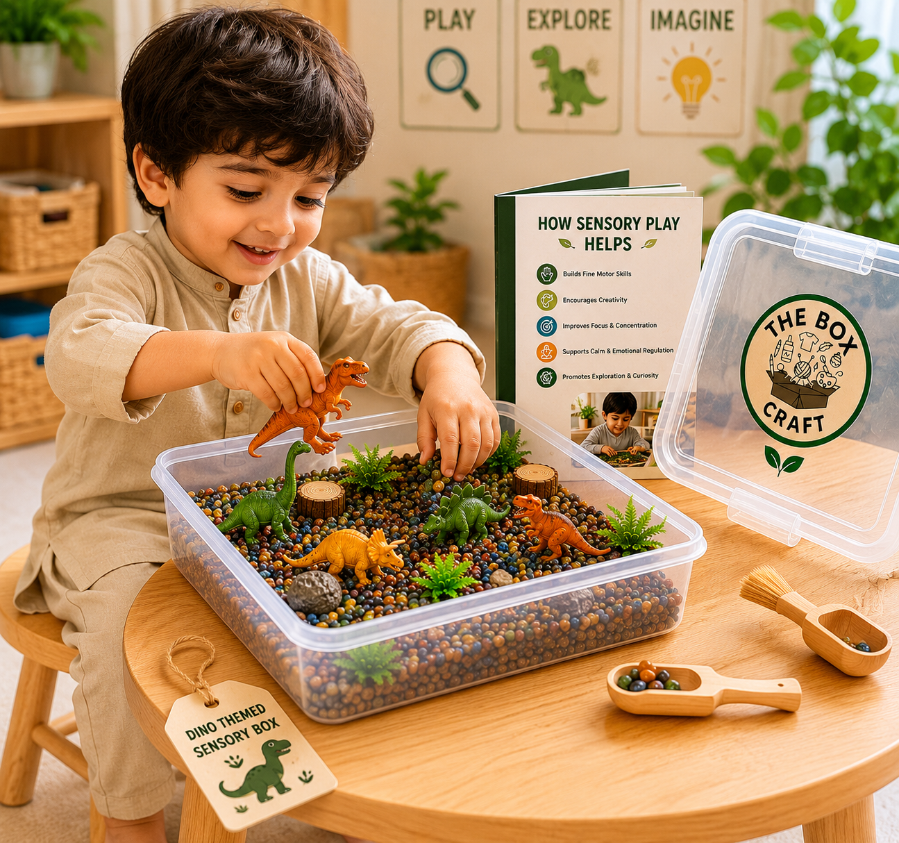Dino Themed Sensory Box