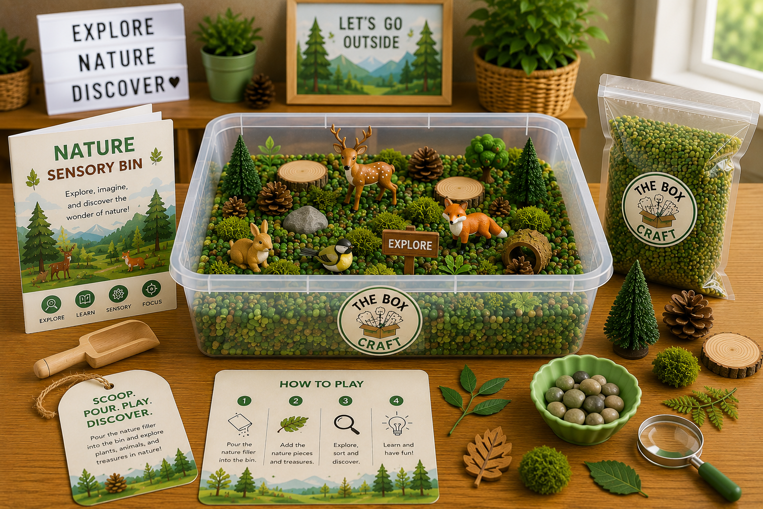 Nature Themed Sensory Box