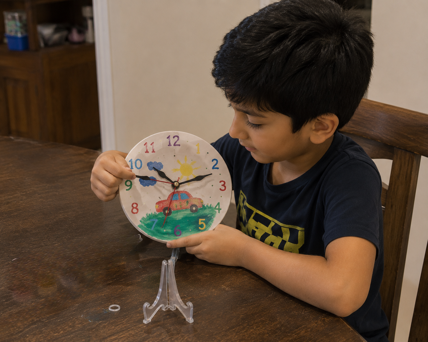 DIY Clock, ceramic, painting, art m crafts, time