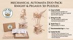 3D Mechanical Automata Kit: Knight & Pegasus