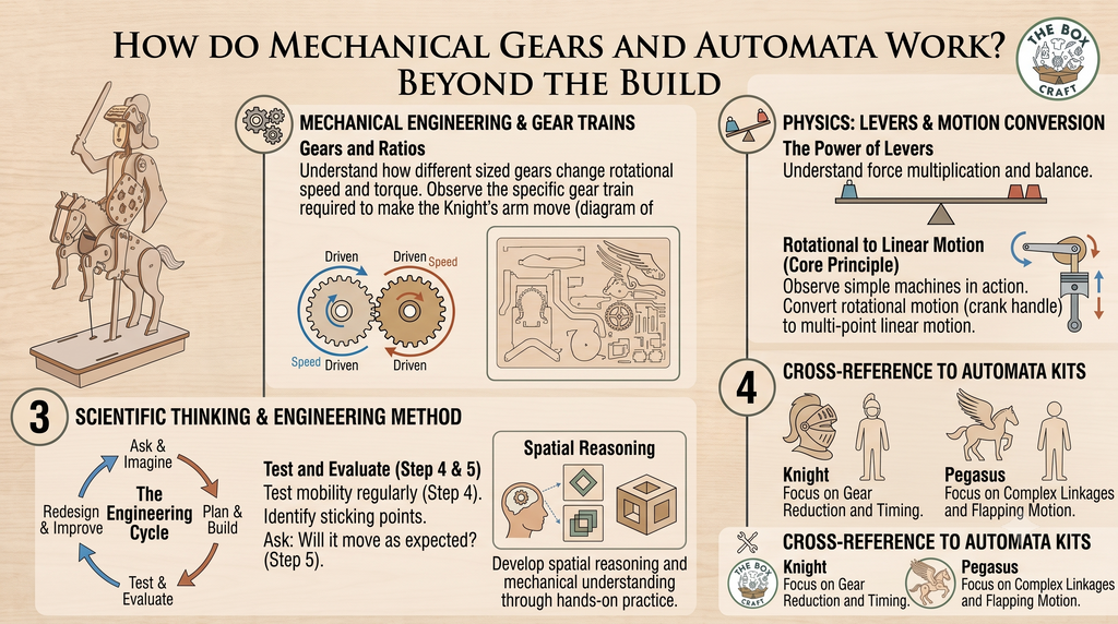 3D Mechanical Automata Kit: Knight & Pegasus