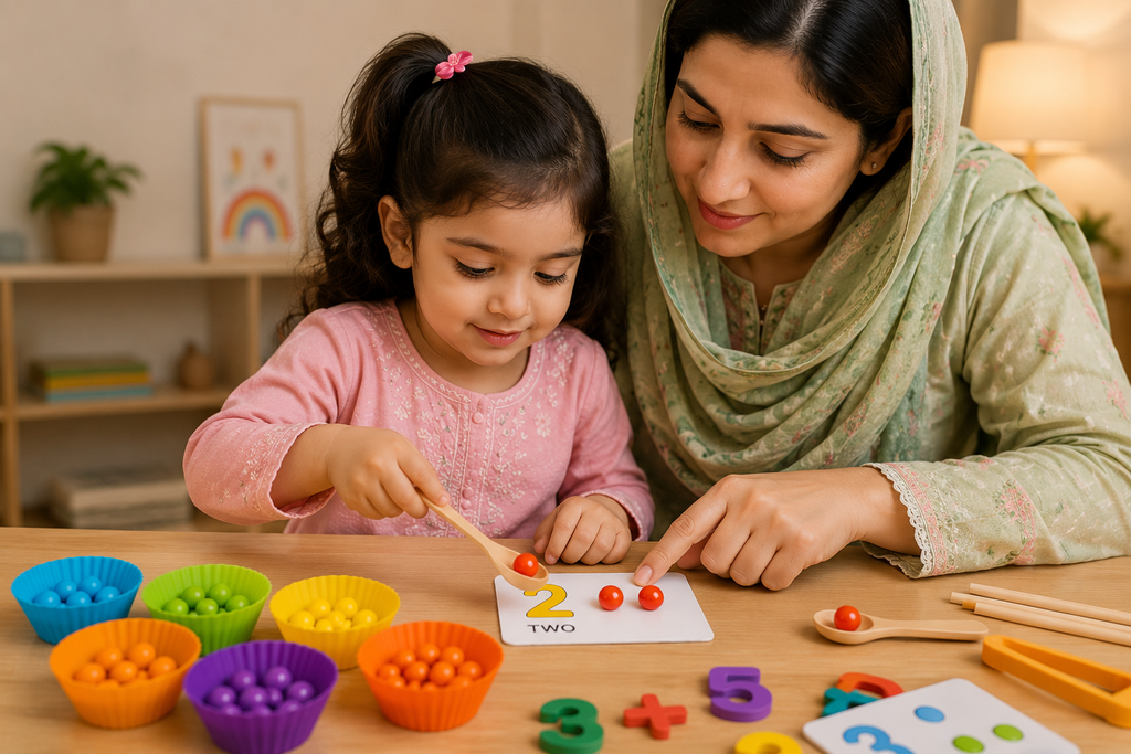 Number Cognitive Operation Bead Matching Game