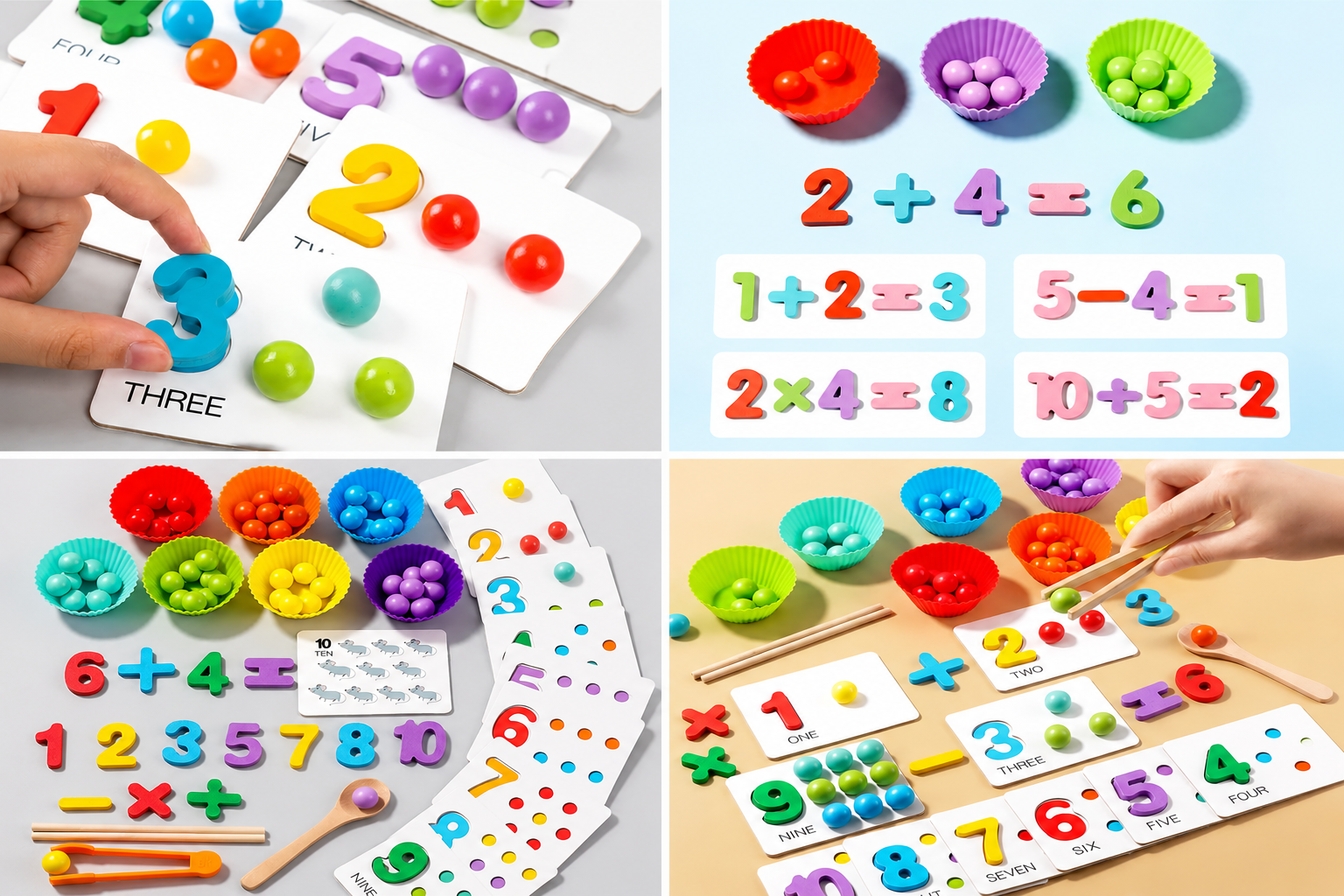 Number Cognitive Operation Bead Matching Game